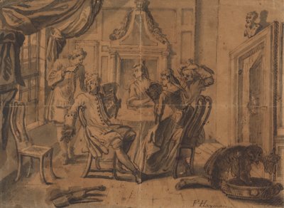 A Kártyaparti alkotó: Francis Hayman