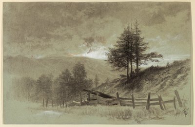 Mező vasúti kerítéssel alkotó: Francis Hopkinson Smith