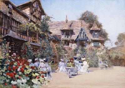 Ebéd a fogadóban, 1881 alkotó: Francis Hopkinson Smith