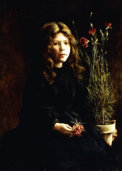 Tavaszi szegfű (olaj, vászon) alkotó: Francis Hunt Throop
