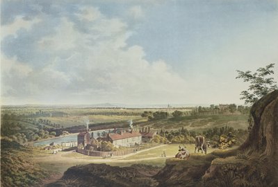Hampstead Heath kilátása London felé, 1804 alkotó: Francis James Sarjent