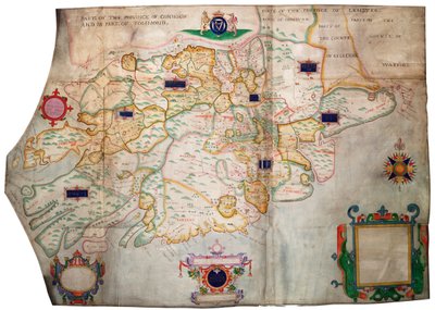 Munster tartomány, Írország, 1595 körül (pergamen, lenvászon) alkotó: Francis Jobson