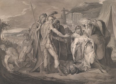 Lear király siratja Cordelia Shakespeare testét, Lear király, 5. felvonás, jelenet..., 1792. augusztus 1. alkotó: Francis Legat