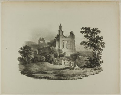 Byland Abbey, Yorkshire alkotó: Francis Nicholson