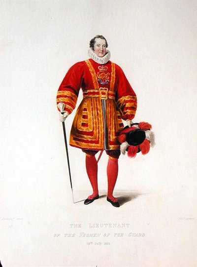 Az őrség Yeoman hadnagya alkotó: Francis Phillip (after) Stephanoff
