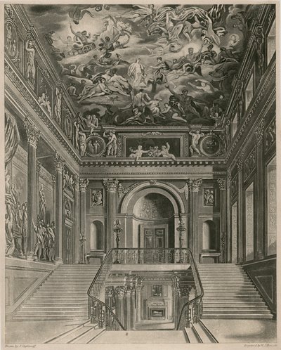 Buckingham-palota, lépcsőház alkotó: Francis Phillip Stephanoff