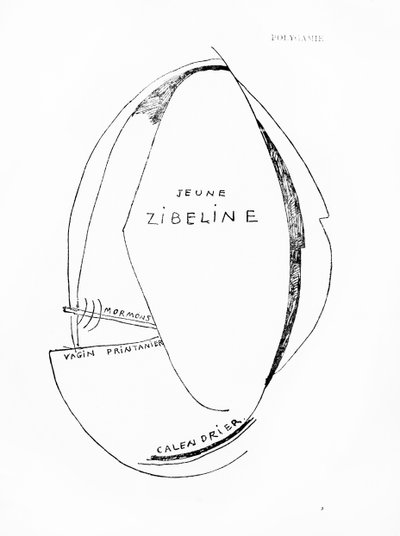 Poemes et Dessins de la Fille nee sans Mere, no.15, kiadó: Imprimeries Reunies, Lausanne. alkotó: Francis Picabia
