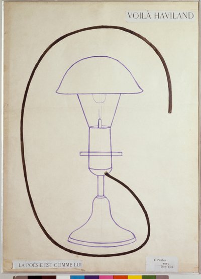 A költészet olyan, mint ő (Rajzolás alkotó: Francis Picabia