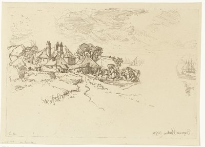 Lovis Corinth Carl Strathmannnak: képeslap, 1896. szeptember 28-i postabélyegző alkotó: Francis Seymour Haden (Sir) (signed by artist)