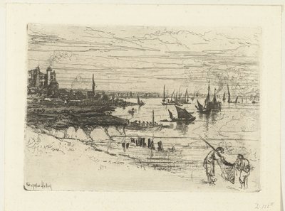 Fogadó a Temzén A fogadó, Purfleet alkotó: Francis Seymour Haden (Sir) (signed by artist)