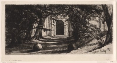 Mytton Hall alkotó: Francis Seymour Haden (Sir) (signed by artist)