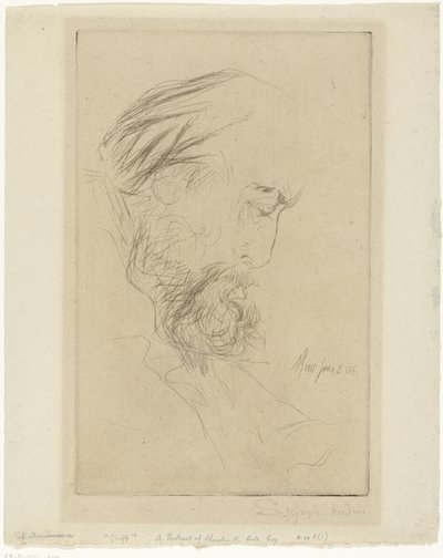 Charles Cole portréja Griff alkotó: Francis Seymour Haden (Sir) (signed by artist)
