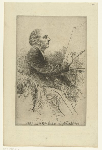 Francis Seymour-Haden önarcképe Francis Seymour Haden portréja, sz. 4 (festés közben) alkotó: Francis Seymour Haden (Sir) (signed by artist)