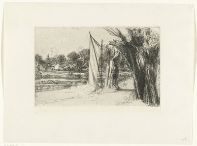 Thames Ditton Thames Ditton – vitorlával alkotó: Francis Seymour Haden (Sir)
