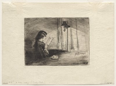 Olvasó hölgy alkotó: Francis Seymour Haden