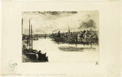 Battersea Reach alkotó: Francis Seymour Haden