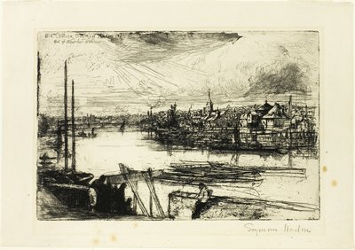 Battersea Reach alkotó: Francis Seymour Haden