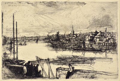 Battersea Reach alkotó: Francis Seymour Haden