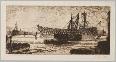 Az „Agamemnon” szakítása, 1. sz alkotó: Francis Seymour Haden
