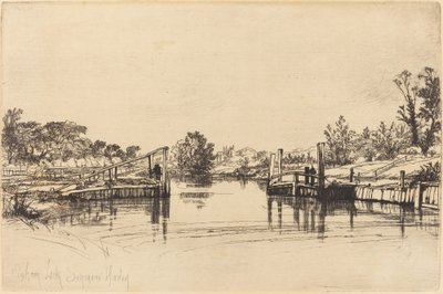 Eagham Lock alkotó: Francis Seymour Haden