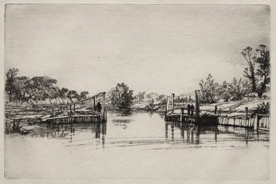 Egham Lock alkotó: Francis Seymour Haden