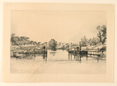 Egham Lock alkotó: Francis Seymour Haden