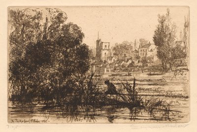 Hamerton portfóliója III: Twickenham Church alkotó: Francis Seymour Haden