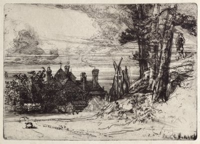 Horseley háza Willesleyben alkotó: Francis Seymour Haden