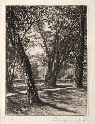 Kensington Gardens The Small Plate, 1859. alkotó: Francis Seymour Haden