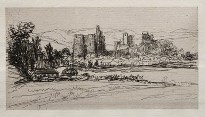 Kidwelly kastély. alkotó: Francis Seymour Haden