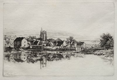 Kidwelly Town, 1859. alkotó: Francis Seymour Haden