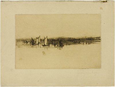A fogadóval szemben, Purfleet alkotó: Francis Seymour Haden
