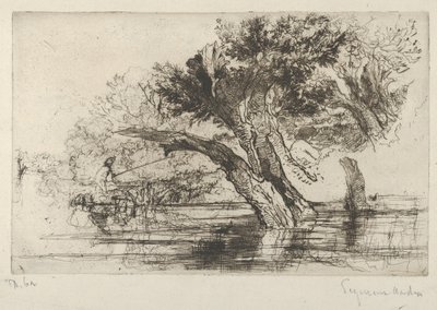 Penton Hook, 1864., 1864. alkotó: Francis Seymour Haden
