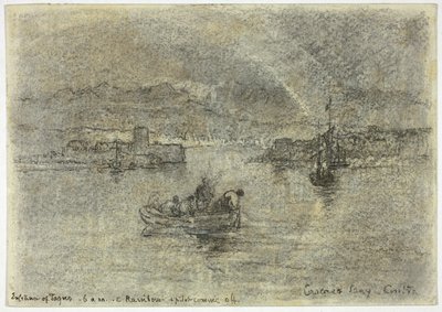 Szivárvány a Cascais-öböl felett, Sintra, Portugália alkotó: Francis Seymour Haden