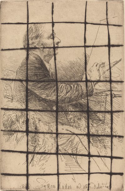 Önarckép a festőállványon alkotó: Francis Seymour Haden