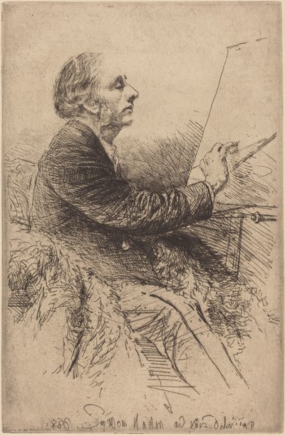 Önarckép a festőállványnál alkotó: Francis Seymour Haden