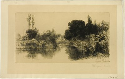 Shere Mill Pond, No. II (nagy lemez) alkotó: Francis Seymour Haden