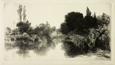 Shere Mill Pond, No. II (nagy lemez) alkotó: Francis Seymour Haden