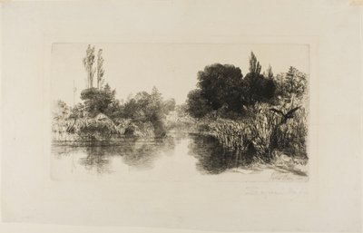 Shere Mill Pond, No. II (nagy lemez) alkotó: Francis Seymour Haden