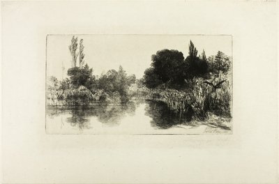 Shere Mill Pond, No. II (nagy lemez) alkotó: Francis Seymour Haden