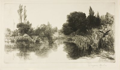 Shere Mill Pond, No. II (nagy lemez) alkotó: Francis Seymour Haden
