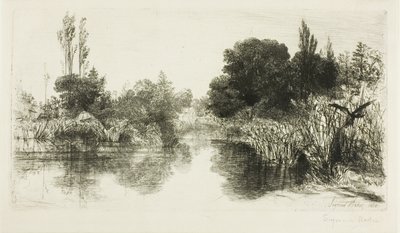 Shere Mill Pond, No. II (nagy lemez) alkotó: Francis Seymour Haden