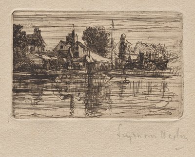 Temze oldal alkotó: Francis Seymour Haden