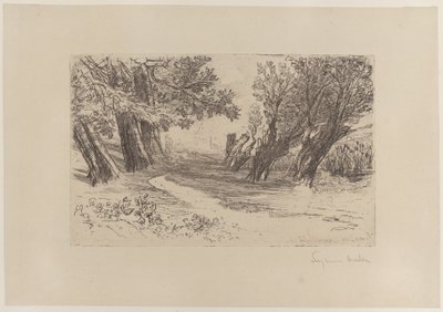 A szerelmesek sétája, I. szám, 1864., 1864. alkotó: Francis Seymour Haden