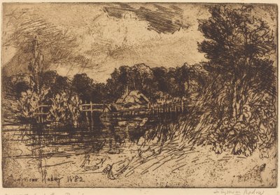 A teszt Longparish-ben alkotó: Francis Seymour Haden