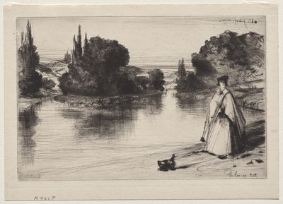 A vontatási ösvény alkotó: Francis Seymour Haden