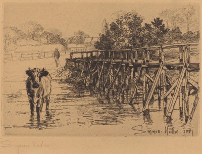 A falu Fordja alkotó: Francis Seymour Haden