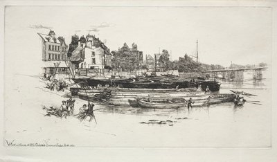 Whistlers House, Old Chelsea, 1863. alkotó: Francis Seymour Haden