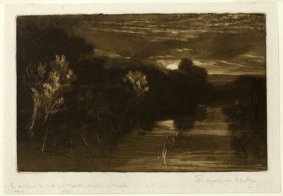 Winchelsea-csatorna alkotó: Francis Seymour Haden