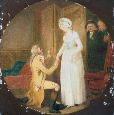 Oliver Goldsmith (1730-1774) Lehajol, hogy hódítson című drámájának V. felvonása, III. jelenete alkotó: Francis Wheatley